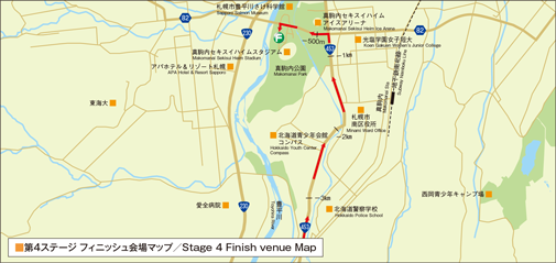 第４ステージフィニッシュ地図